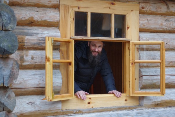 Регент братского хора Валаамского монастыря отец Давид