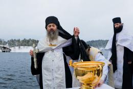 Освящение вод Ладоги 