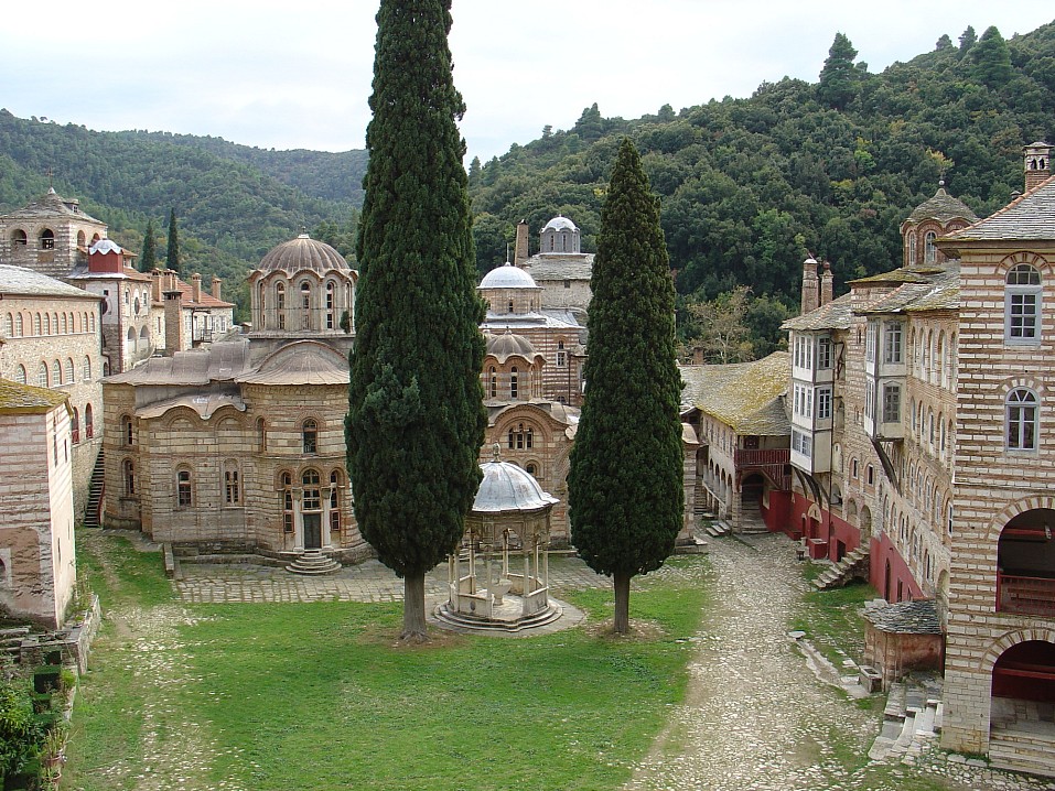Афон. Монастырь Хиландар.