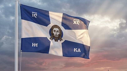 Разработан проект флага Валаамского монастыря