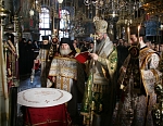 Афон. Монастырь Ватопед. Панигир преподобного Евдокима (Саввы) Ватопедского (5 октября по ст. ст.). Освящение колива.