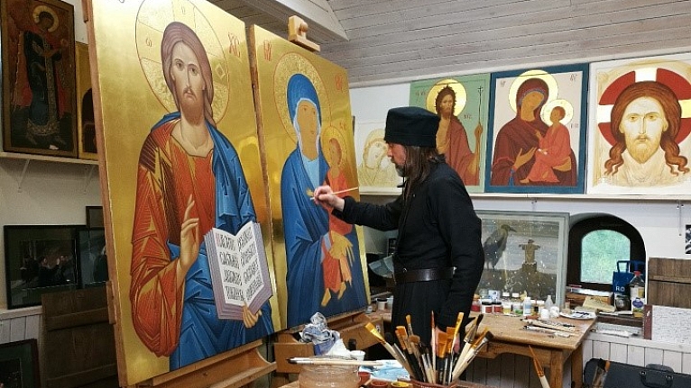 Трудами братии: "Три иконы Божией Матери именуемая "Валаамской"