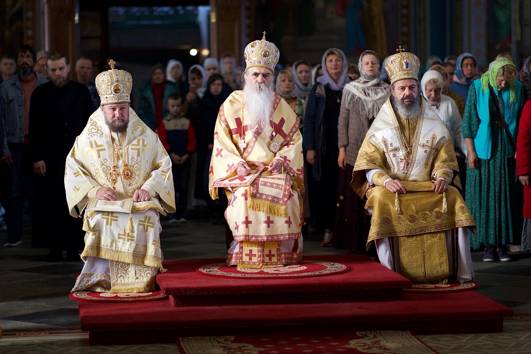 В праздник Всех Валаамских Святых монастырь посетили иерархи из Сербии.