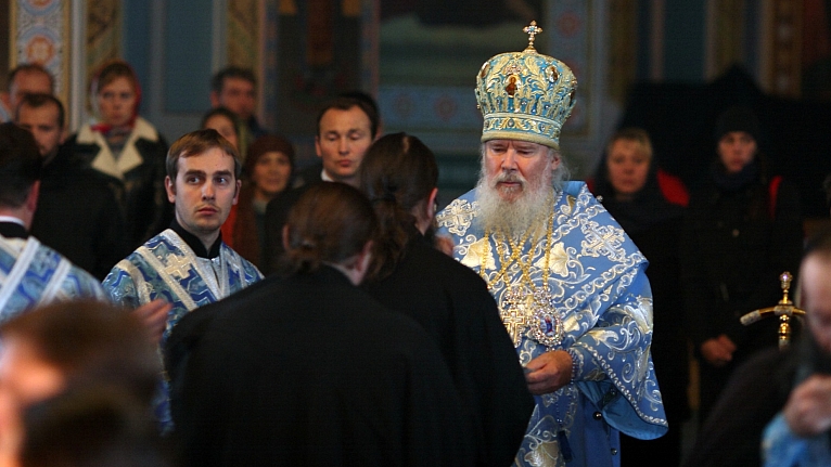 С 20 по 22 сентября Святейший Патриарх Алексий II посетил Валаамский монастырь с архипастырским визитом, 2008