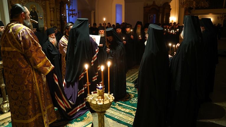 Монашеский постриг в Неделю ваий 