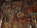 Афон. Монастырь Ватопед. Фрески кафоликона. Успение Пресвятой Владычицы нашей Богородицы и Приснодевы Марии.