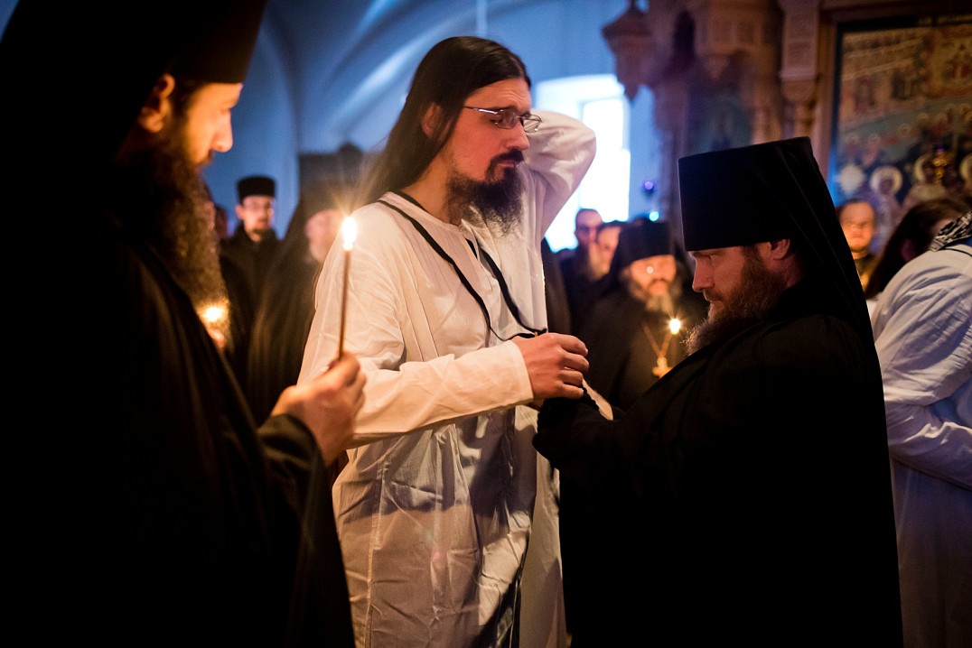 Монашеский постриг иерея Евгения во иеромонаха Елисея 2018 года