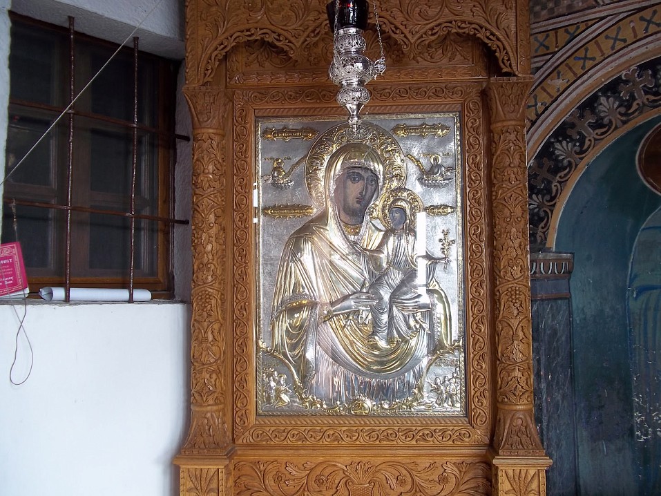 Афон. Скит святой праведной Анны. Икона св. прав. Анны.