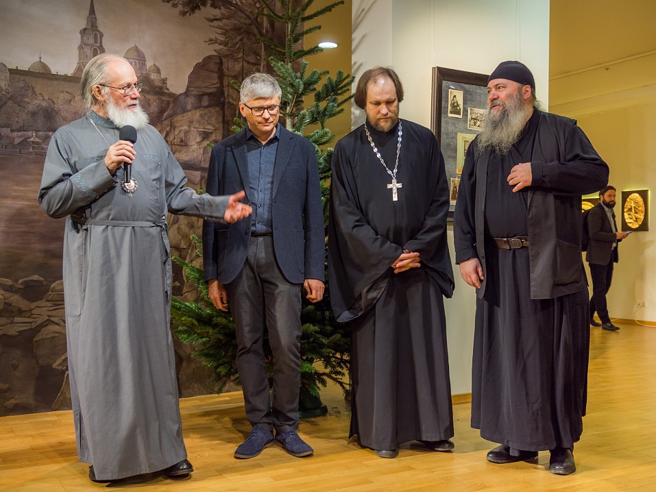 На открытии выставки «Валаам. Пространство вне времени», посвященной 30-летию возрождения Валаамского монастыря. 17.12.19.Фото Дмитрия Ерохина.